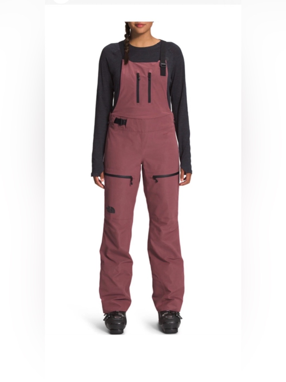 The North Face Women's Burgundy Ski Bib Pants